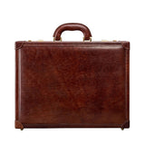 The Vault Handmade Slim Genuine Leather Attaché Case