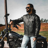 Viper Men's Premium Genuine Leather Biker Jacket