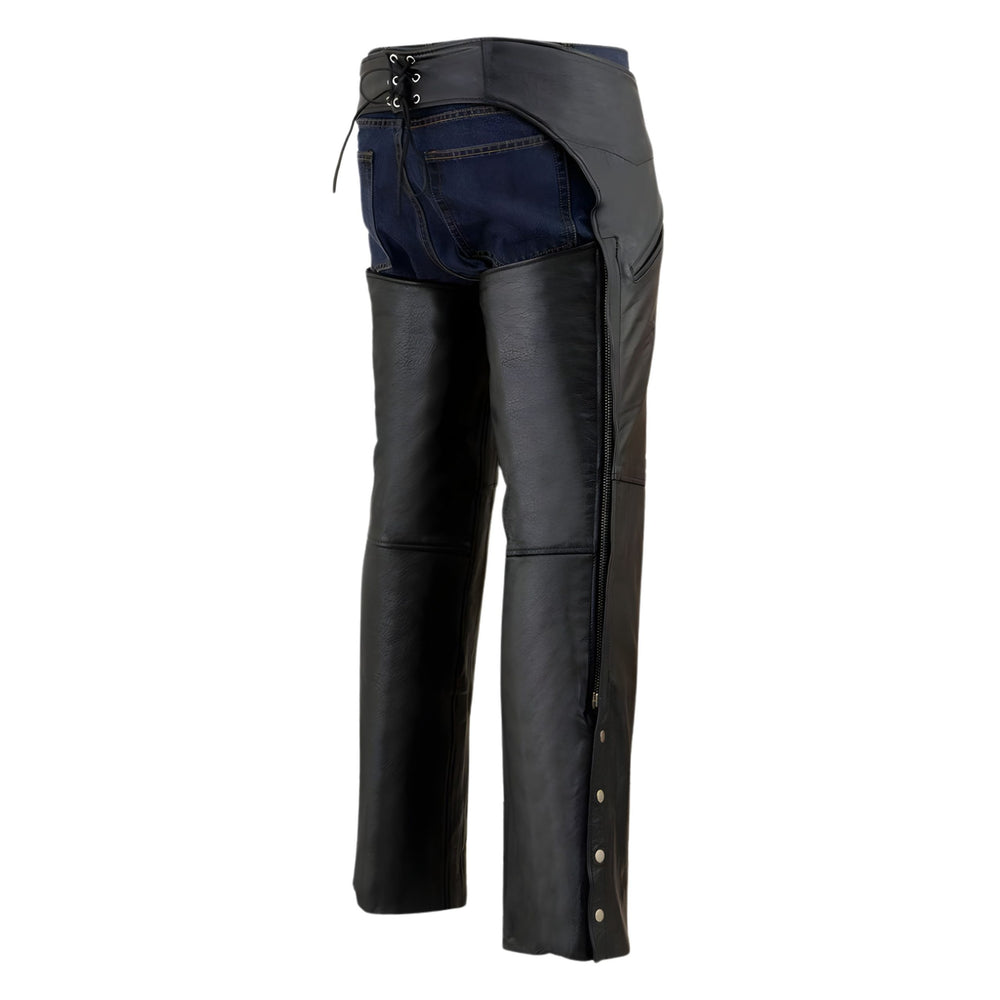 Viper Venom Men's Genuine Leather Motorcycle Chaps