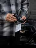 Shadow Men's Black & Grey Long Sleeve Flannel Shirt