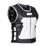 Shadow Pearl Women's Genuine Leather Motorcycle Vest