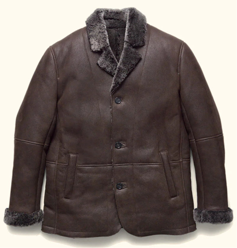 Shearling Dinner Blazer – Wool Shearling Luxury Jacket