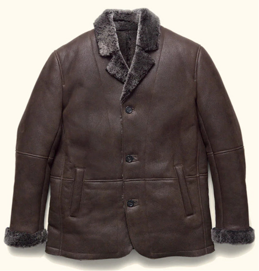Shearling Dinner Blazer – Wool Shearling Luxury Jacket