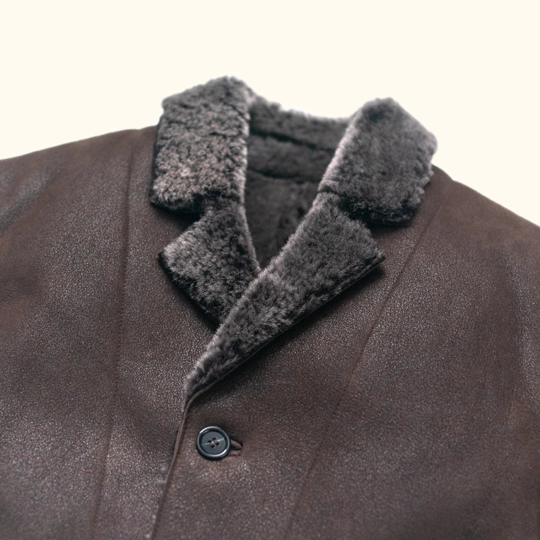 Shearling Dinner Blazer – Wool Shearling Luxury Jacket
