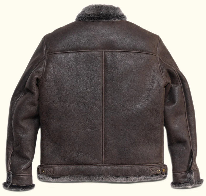 Men’s Merino Shearling Leather Jacket – Premium Turkish Jacket