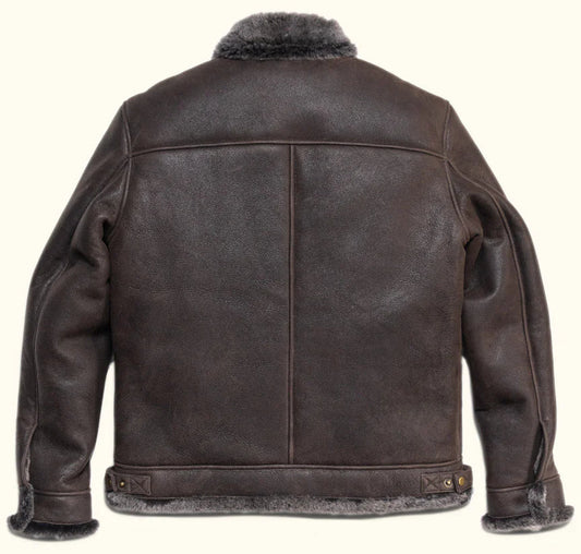 Men’s Merino Shearling Leather Jacket – Premium Turkish Jacket
