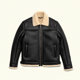 Shearling Leather Bomber Jacket – Men Fit