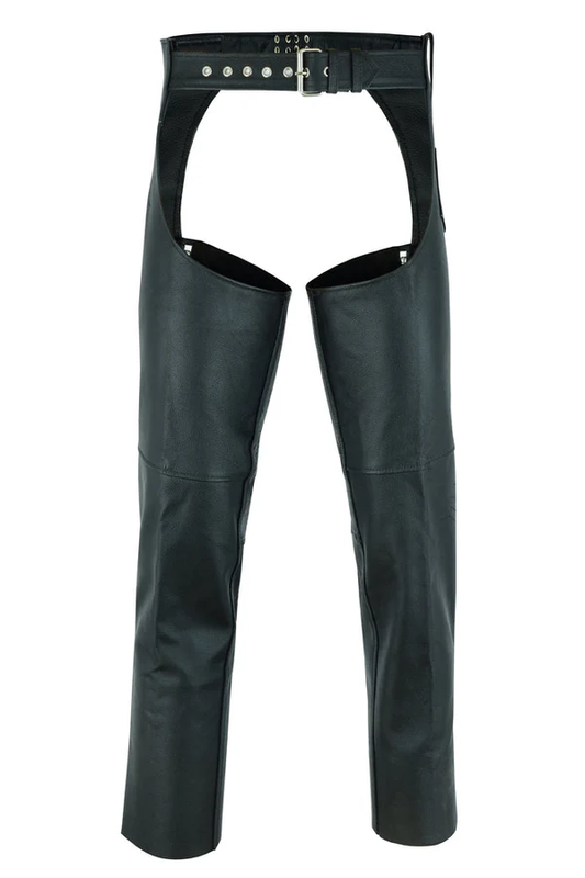 Silver Streak Unisex Genuine Leather Motorcycle Chaps