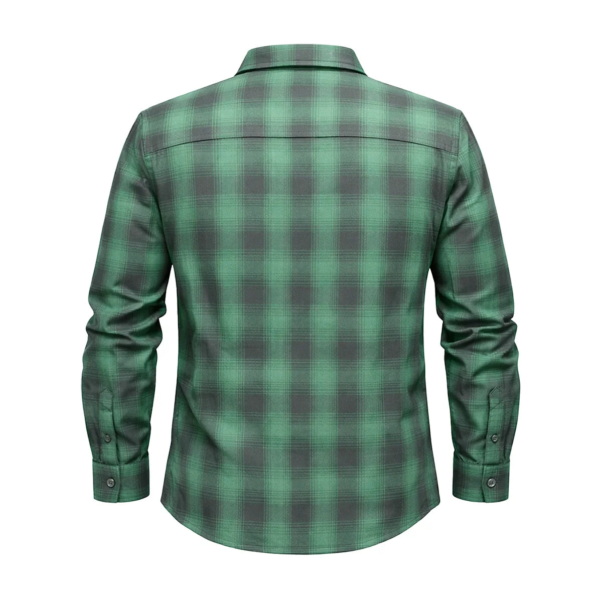 St. Paddy's Day Men's Green Long Sleeve Flannel Shirt