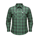 St. Paddy's Day Men's Green Long Sleeve Flannel Shirt