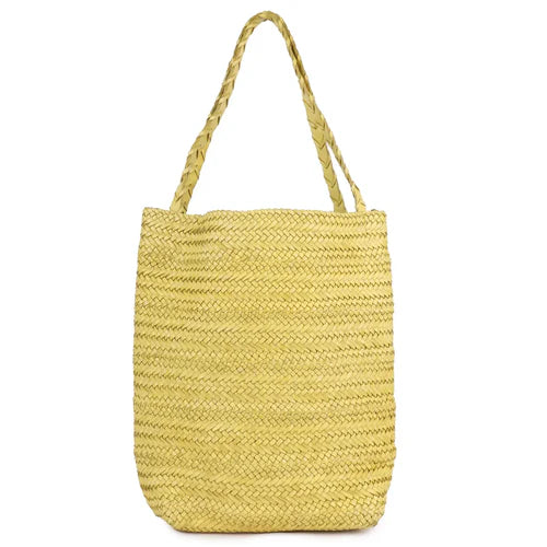 Studio Handmade Genuine Leather Tote Bag yellow