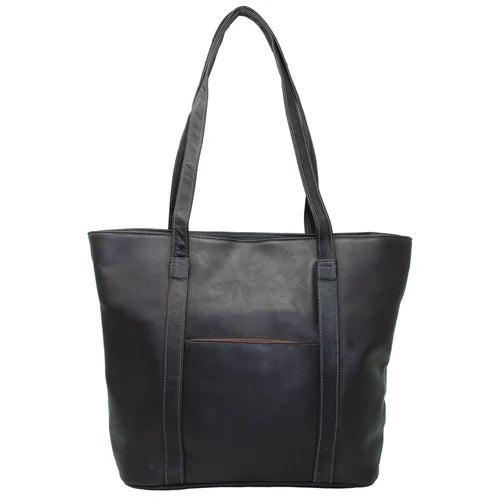 Suburban Handmade Genuine Leather Tote Bag black