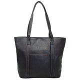 Suburban Handmade Genuine Leather Tote Bag black