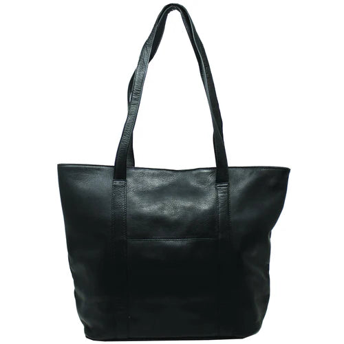 Suburban Handmade Genuine Leather Tote Bag black