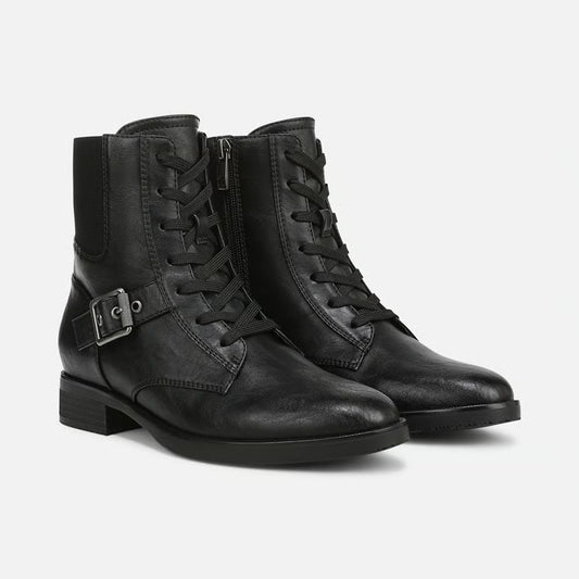 Teegan Women's Faux Leather Combat Ankle Boot