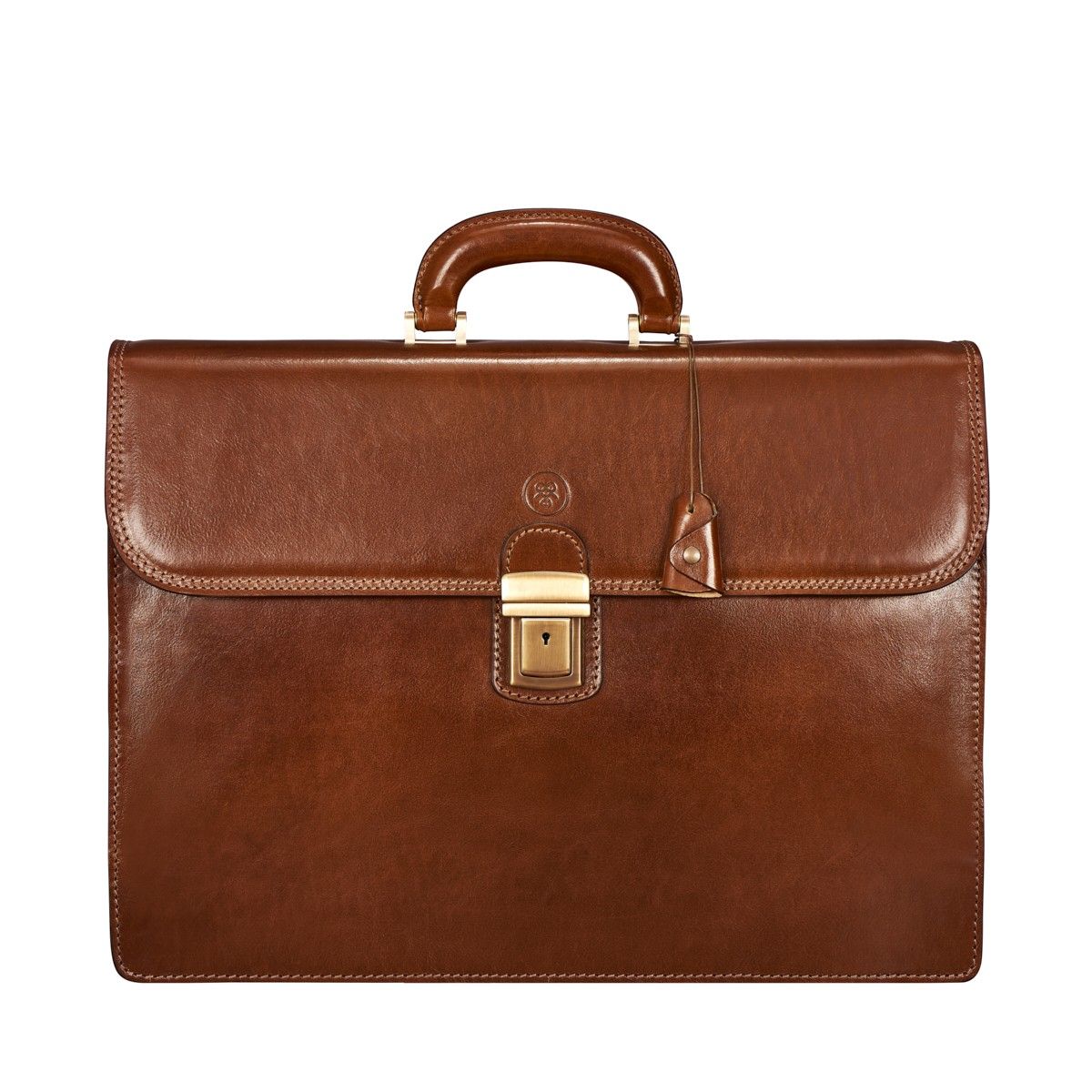 The Chamber Handmade Genuine Leather 17" Laptop Briefcase