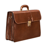 The Chamber Handmade Genuine Leather 17" Laptop Briefcase