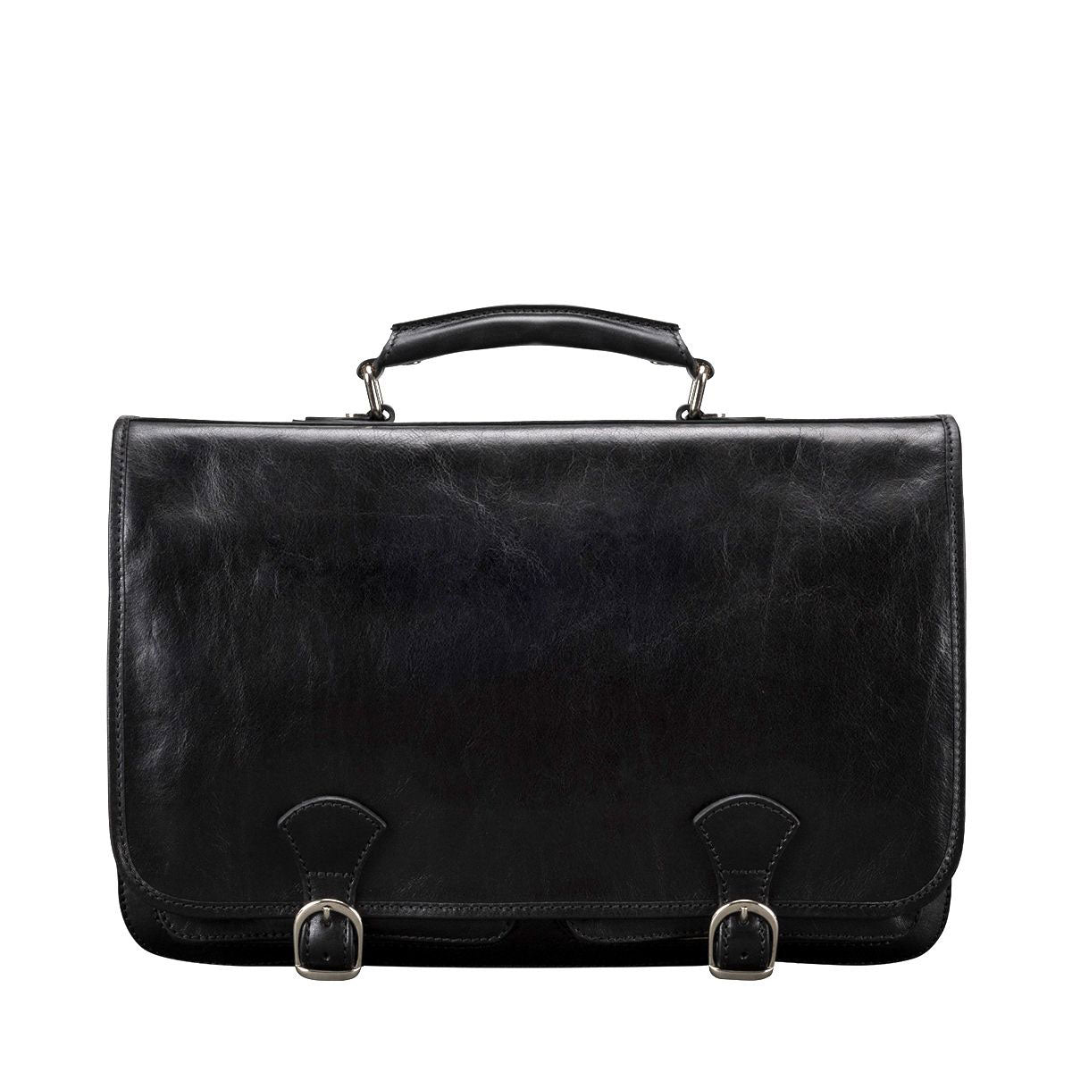 The Conqueror Handmade Men's Genuine Leather Satchel Briefcase