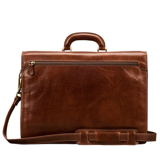 The Crown Handmade Classic Genuine Leather Briefcase for Men