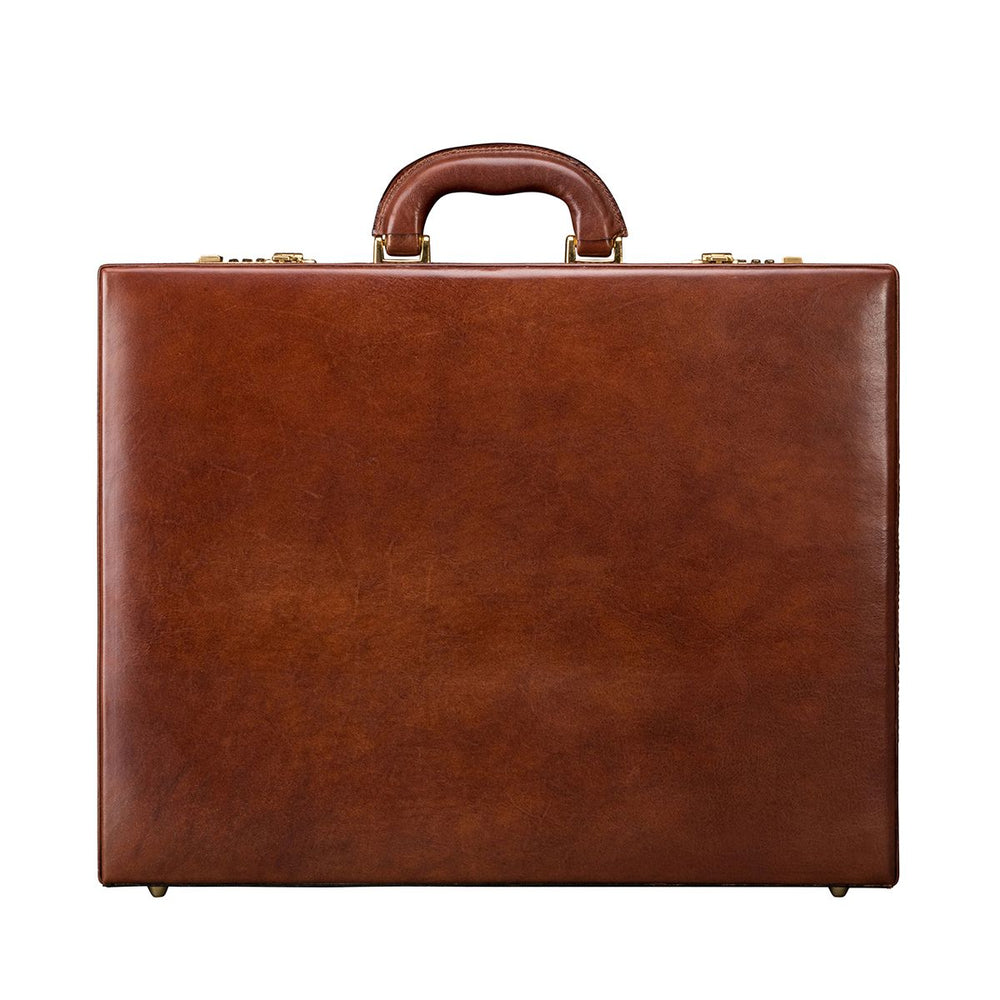 The Dominion Handmade Expandable Genuine Leather Attaché Case