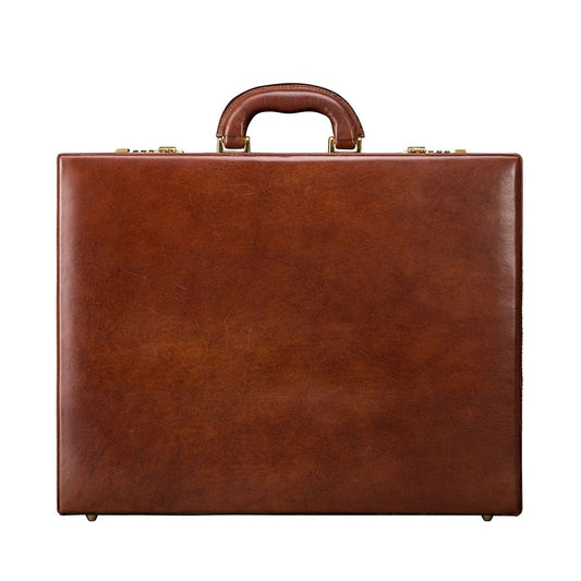 The Dominion Handmade Expandable Genuine Leather Attaché Case