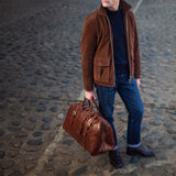 The Drifter Handmade Medium Genuine Leather Duffel Bag