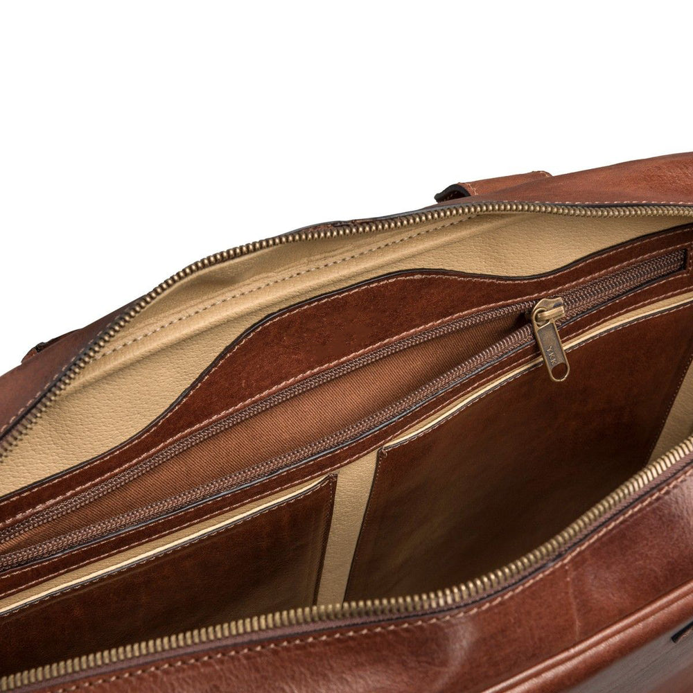 The Dynasty Handmade Classic Genuine Leather 16" Laptop Business Bag