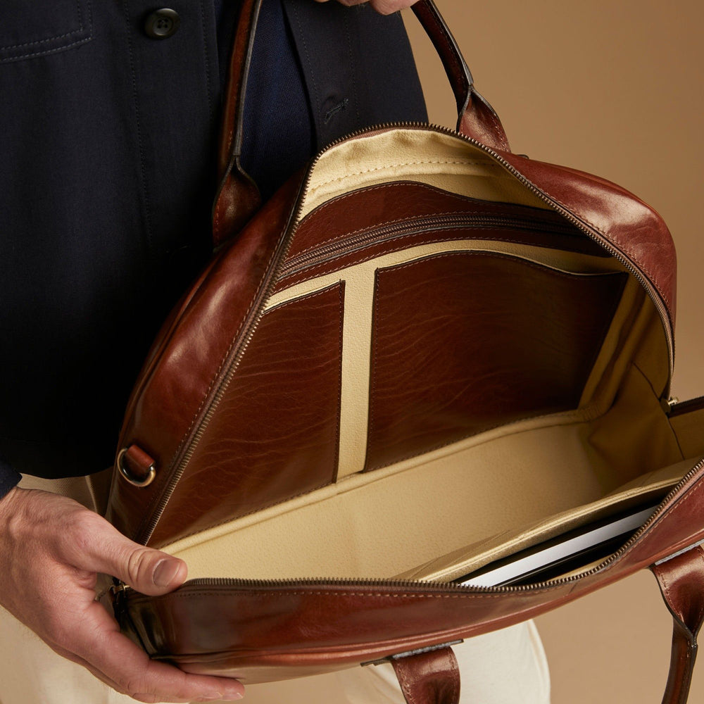 The Dynasty Handmade Classic Genuine Leather 16" Laptop Business Bag