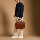 The Dynasty Handmade Classic Genuine Leather 16" Laptop Business Bag