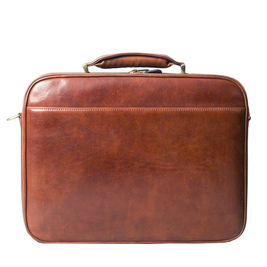 The Dynasty Handmade Genuine Leather Laptop Briefcase