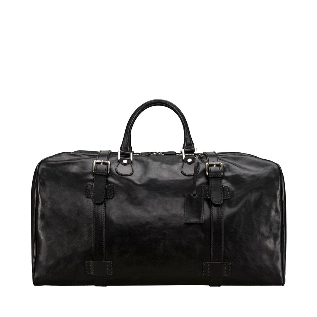 The Epoch Handmade Extra Large Genuine Leather Travel Bag black