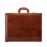 The Golden Handmade Large Genuine Leather Attaché Case