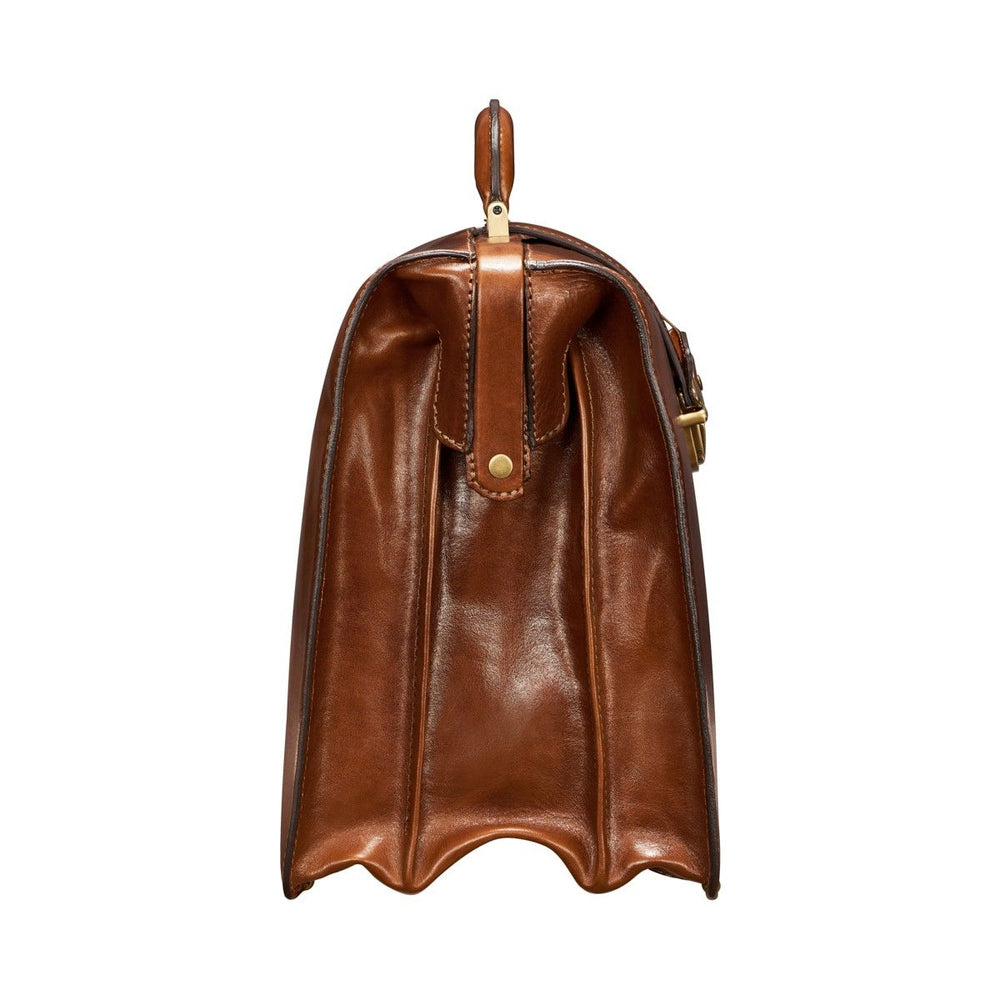 The Grand Dominion Handmade Large Genuine Leather Lawyer Briefcase