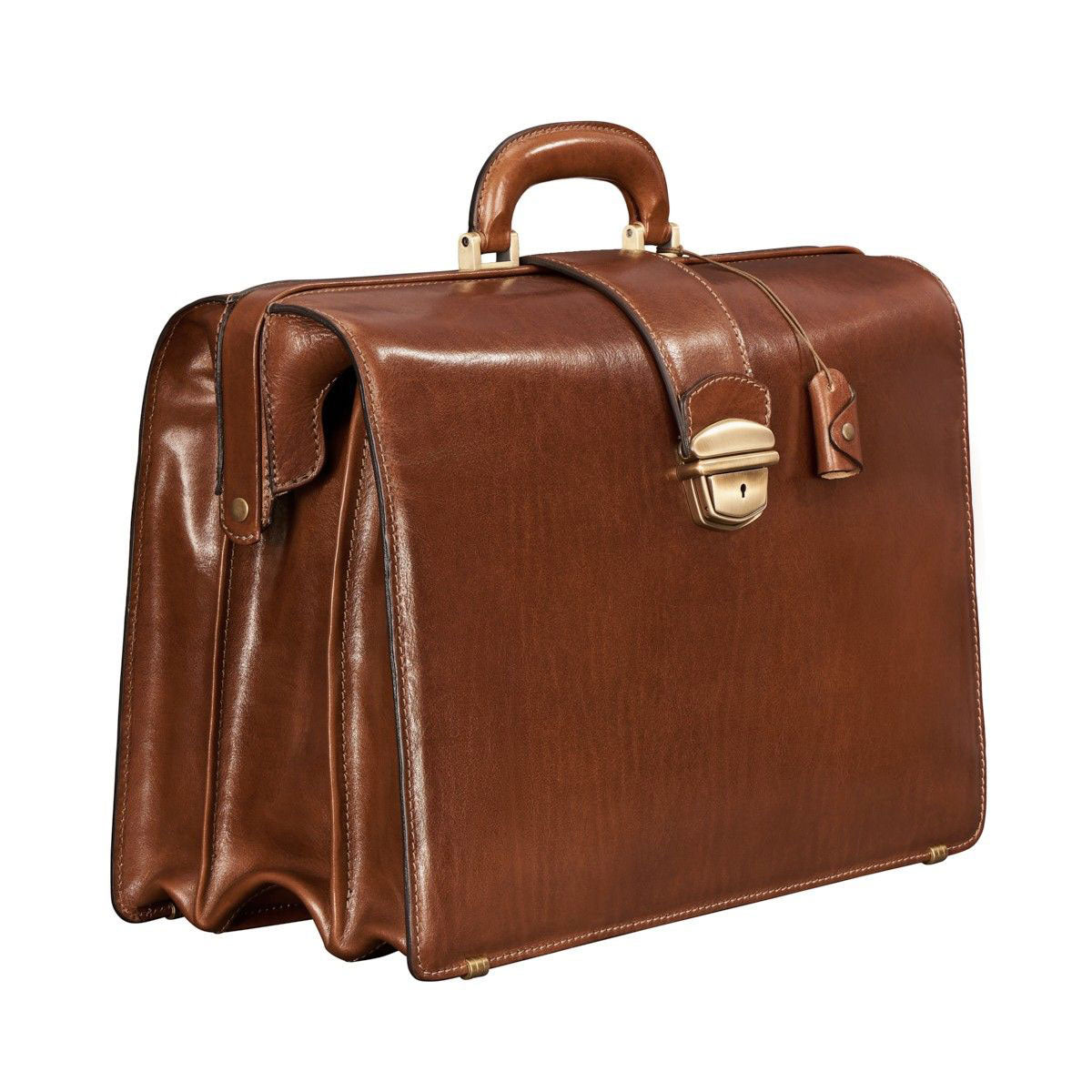The Grand Dominion Handmade Large Genuine Leather Lawyer Briefcase