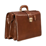 The Grand Dominion Handmade Large Genuine Leather Lawyer Briefcase
