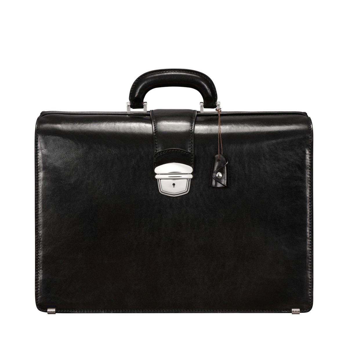 The Grand Dominion Handmade Large Genuine Leather Lawyer Briefcase