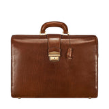 The Grand Dominion Handmade Large Genuine Leather Lawyer Briefcase