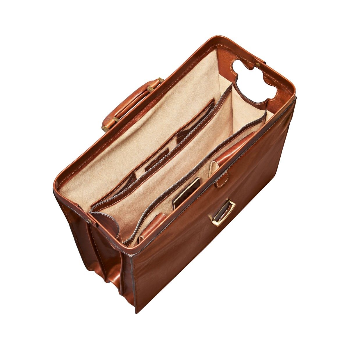 The Grand Dominion Handmade Large Genuine Leather Lawyer Briefcase