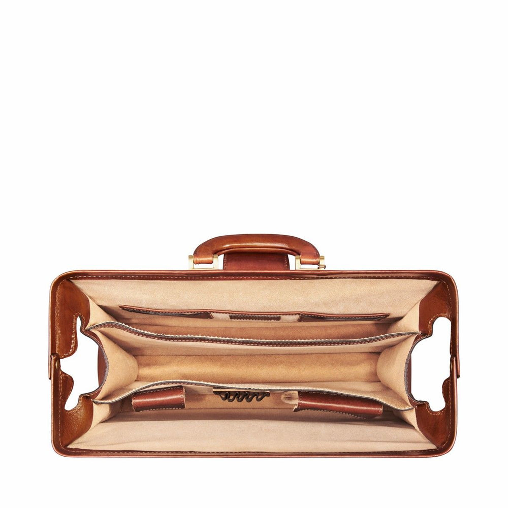 The Grand Dominion Handmade Large Genuine Leather Lawyer Briefcase