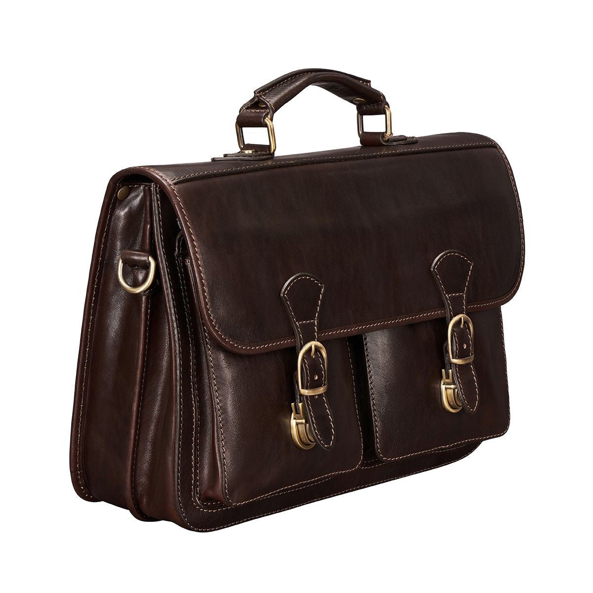 The Imperial Handmade Genuine Leather Laptop Satchel – Fits 16" MacBook Pro
