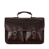 The Imperial Handmade Genuine Leather Laptop Satchel – Fits 16" MacBook Pro