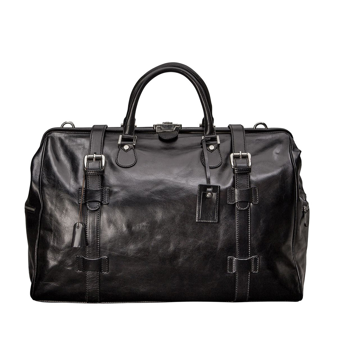The Journey Handmade Large Genuine Leather Gladstone Bag