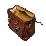 The Journey Handmade Large Genuine Leather Gladstone Bag