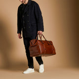 The Journey Handmade Large Genuine Leather Gladstone Bag