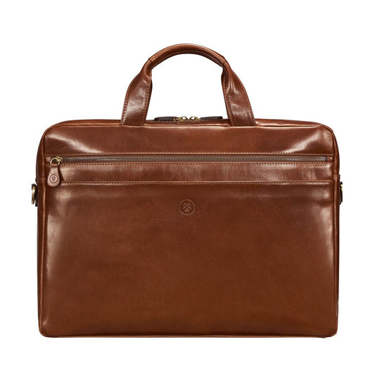 The Overlord Handmade Men's Genuine Leather Briefcase