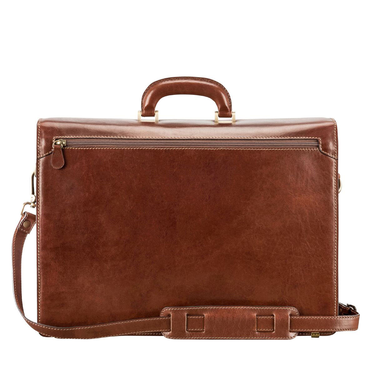 The Titan Handmade Large Men's Genuine Leather Briefcase