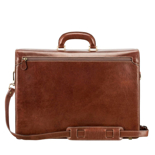 The Titan Handmade Large Men's Genuine Leather Briefcase