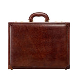 The Vault Handmade Slim Genuine Leather Attaché Case