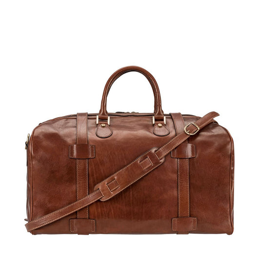 The Voyager Handmade Large Men's Genuine Leather Duffel Bag