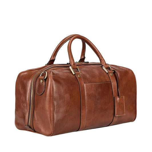 The Wanderer Handmade Small Genuine Leather Duffel Bag